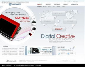 數碼產品銷售網站設計PSD素材免費下載——紅動網網頁設計資源